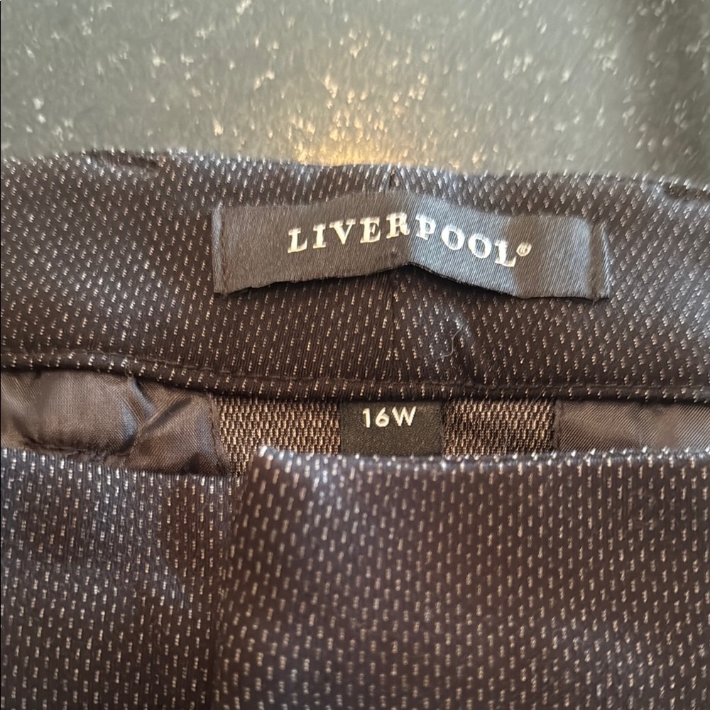 Liverpool Black and White pattern trousers